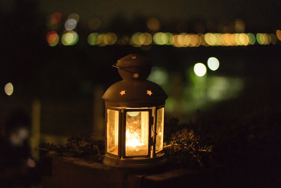 Funeral lantern at ceremony