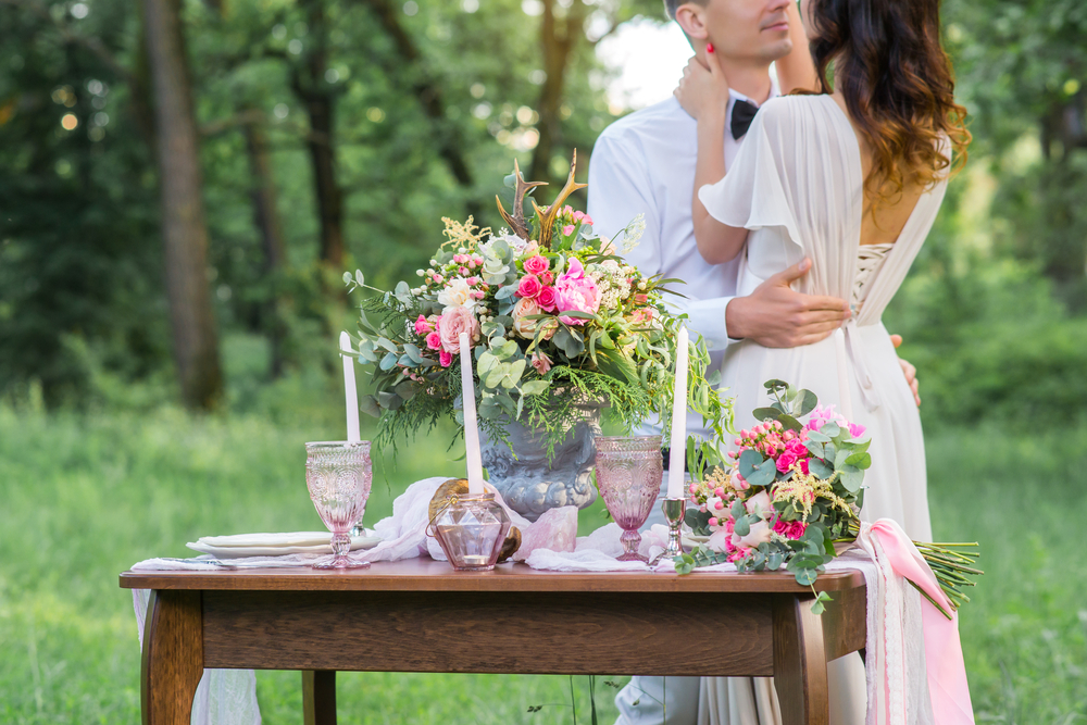 Wedding ceremony in nature